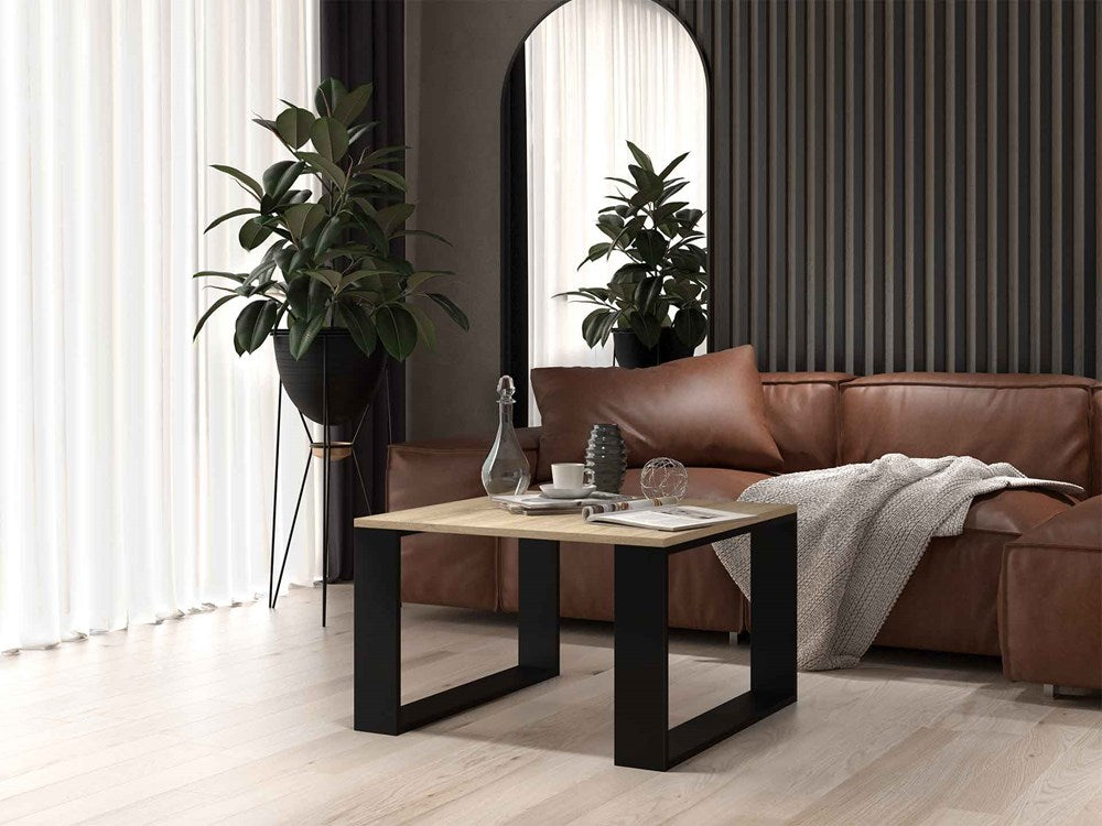 COUCHTISCH MODERN MINI SCHWARZES BEIN