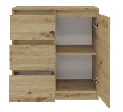 KOMMODE 1 TÜREN 3 SCHUBLADEN