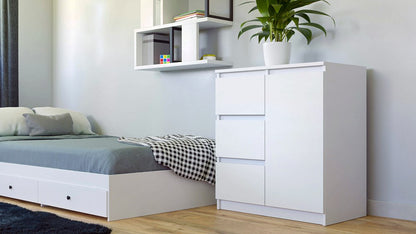 KOMMODE 1 TÜREN 3 SCHUBLADEN