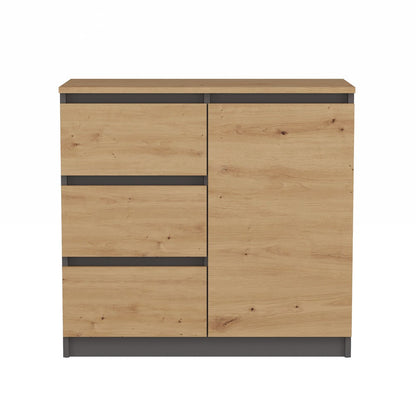 KOMMODE 1 TÜREN 3 SCHUBLADEN