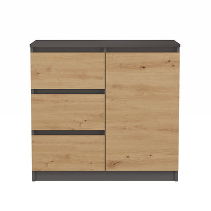 KOMMODE 1 TÜREN 3 SCHUBLADEN